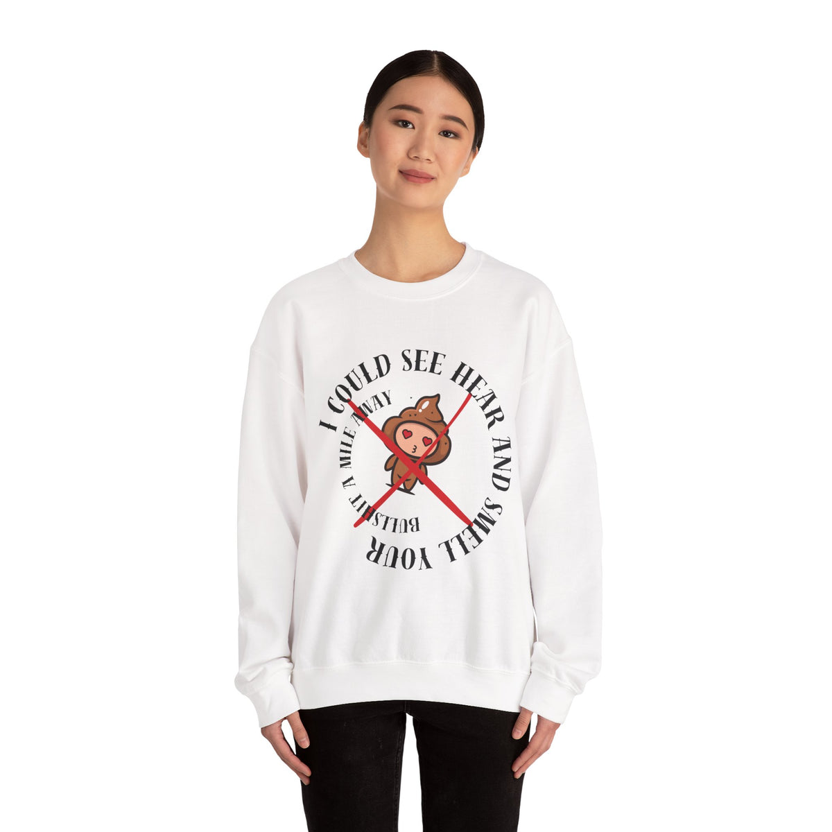 Bold Typography Crewneck Sweatshirt | Minimal Statement Sweatshirt